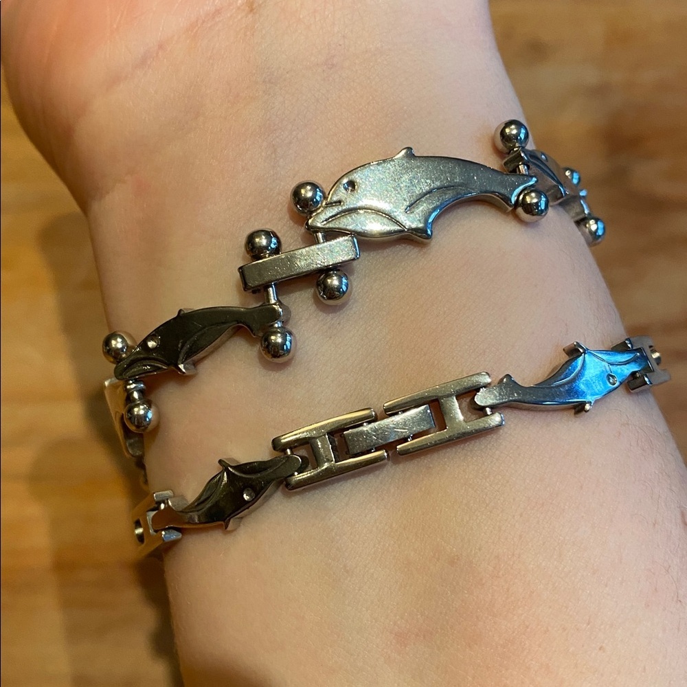 2 x 925 Silver Chain Bracelets from Mexico - Picture 7 of 8